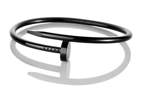 cartier black nail bracelet|authentic cartier nail bracelet.